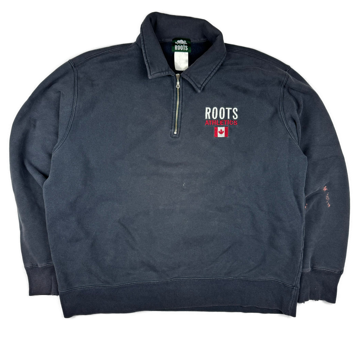 Vintage 90s Roots quarter zip size large – Nab Vintage