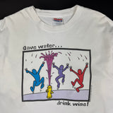 Vintage 90s save water Keith Haring parody tee size large