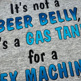 Vintage 90s beer belly humour tee size large