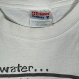 Vintage 90s save water Keith Haring parody tee size large