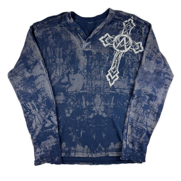 Y2K Affliction thermal shirt size medium