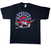 Vintage 90s Toronto Raptors big logo tee size XL