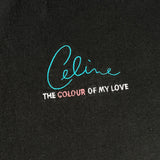 Vintage 90s Celine Dion The Colour of My Love shirt size XL
