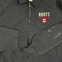Vintage 90s Roots quarter zip size large