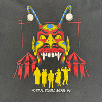 Thrashed Y2K clown “normal people scare me” tee size large