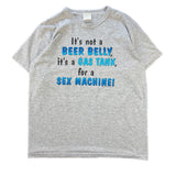 Vintage 90s beer belly humour tee size large