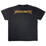 Y2K Megadeth faded tee size large