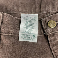 Brown Carhartt Carpenter Pants 36x32